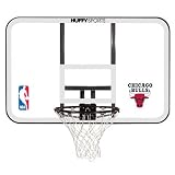 Huffy NBA Team Logo Steel Framed Acrylic 44 Inch Backboard & Rim Combo - CHICAGO BULLS One Size