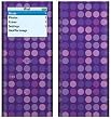 Purple Dots - Apple iPod nano 2G (2nd Generation) 2GB/ 4GB/ 8GB Protector Skin Decals - Faceplate Stickers