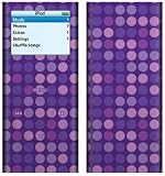 Purple Dots - Apple iPod nano 2G (2nd Generation) 2GB/ 4GB/ 8GB Protector Skin Decals - Faceplate Stickers