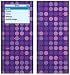 Purple Dots Design Decal Skin Sticker for Apple iPod nano 2G (2nd Generation) 2GB/ 4G...