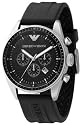 Emporio Armani Men's Black-Dial Chronograph Watch