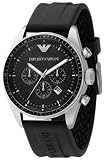 Emporio Armani Men's Black-Dial Chronograph Watch