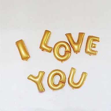 GONGXI 14 Inch Gold and Silver Letter Foil Balloons A-Z For Wedding Birthday ParGONGXI