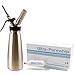 Mosa 1 Pint Stainess Steel Cream Whipper plus 24 Ultrapure Cream Chargers