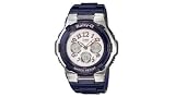 Casio Women039s BGA114-2BCR Baby-G Shock Resist White Metallic Dial Watch on sale