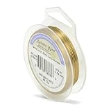 Artistic Wire 28-Gauge Silver Plated Gold Wire, 40-Yards ~ Beadalon
