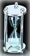 Silver Plated Sand Timer, 5 Minutes