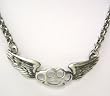 Kitsch n Kouture Flying Knux Winged Brass Knuckles Pendant with chain