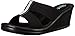Skechers Cali Women's Rumblers 2 Strap Slide Wedge Sandal,Black,9 M US