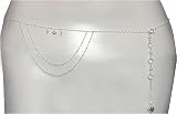 Body Chains Belly Ring Sterling Silver Indian Jewelry Max Length 31 inches (b180b)