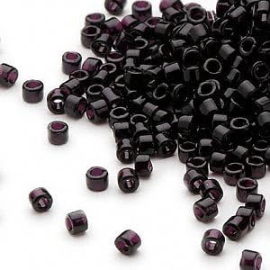 50 Grams Opaque Black, (Db10) Delica Myiuki 11/0 Tube Cut Round Seed Bead Approx 10,000 Beads
