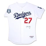 Matt Kemp Los Angeles Dodgers Autographed Home/White Jersey with 50th Anniversary in Los Angeles Patch