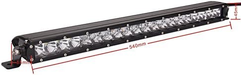 Wellness Everything 100w 22inch Cree LED Light Bar Single Row Spot Flood 4x4 Off Road Driving Lamp Jeep (22' 100w)