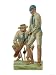 Batsmen and Wicketkeeper Giclee Poster Print, 18x24-visli Cheap Deals