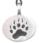 Bear Claw Paw Print Pewter Pendant Necklace