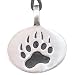 Bear Claw Paw Print Pewter Pendant Necklace