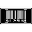 NEW " DOMINICAN REPUBLIC BARCODE " LICENSE PLATE SIGN COUNTRY