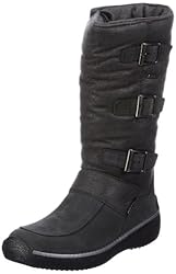 Manitu - POLARTEX 990532, Damen Snowboots, Grau (anthrazit 9), EU 39