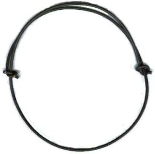 Extra Distressed Leather Cord Adjustable Knotted Necklace 2 mm Brown