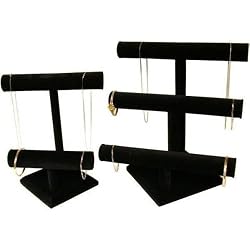 2 T-Bar Bracelet & Necklace Jewelry Display Stands