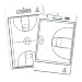 Champro Basketball Coach s Boards WHITE 10 X16