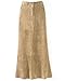 Stud-trim suede skirt