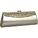Coloriffics Handbags Glitter Metallic Clutch