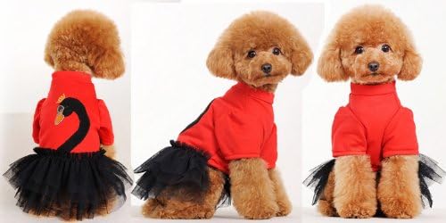 Swan Dress with Dance Tutu Skirt - For the Best Fashion Pets (XL)