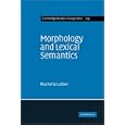 Morphology and Lexical Semantics