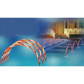 Set of 3 Lighted Candy Cane Archways Outdoor Christmas Decorations
