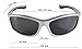 Shield Cloaks Polarized Sports Sunglasses for Running Fishing Cycling Baseball Tennis, Superlight Unbreakable TR90 Frame (Silver, Smoke Black)