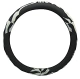 41QvMoSap8L. SL160  White Zebra Tiger Animal Print Vinyl Car Truck SUV Steering Wheel Cover