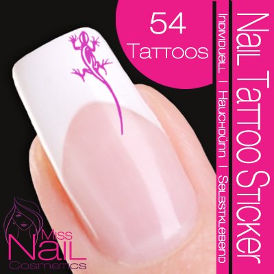 Nail Tattoo Sticker Gecko - flieder Preisvergleich