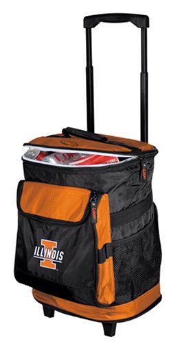 Illinois Fighting Illini Orange Rolling Cooler