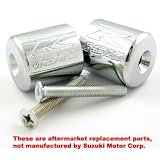 SUZUKI GSXR 600 750 1000 1100 ENGRAVED CHROME BAR ENDS