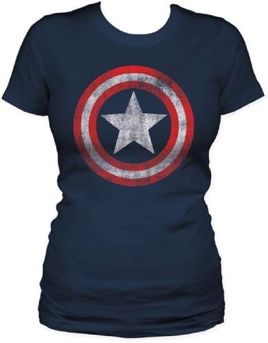 Juniors' Marvel Comics Captain America Shield T-shirt