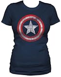 Juniors’ Marvel Comics Captain America Shield T-shirt