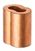 Copper Crimping Loop Sleeve for 1/16 Diameter Wire Rope and Cable (Pack of 10)