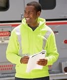 Review   / Bayside USA-Made Hi-Visibility Full-Zip Hooded Fleece. 3790