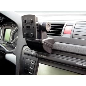 Haweko Navigationskonsole HR f�r Skoda Octavia (1Z), Bj. 05/2004- Leder, Schwarz