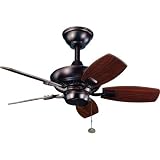 30 Kichler Canfield Bronze Indoor Outdoor Ceiling Fan