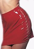 Sexy Hot Provocative Vinyl Skirt With Side Lace Up