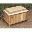 Cedar Storage Bench (Cedar w/ Natural Cushion) (Short - 18h x 28w x 19d)