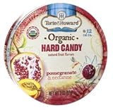 Torie and Howard Organic Hard Candy Tin, Pomegranate and Nectarine, 2 Ounce