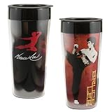 Vandor 93051 Bruce Lee Plastic Travel Mug, Multicolored, 16-Ounce