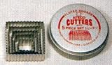 Square Pastry Cutter Set - Fluted