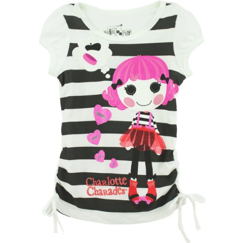 Lalaloopsy Girls White Charlotte Charades T-Shirt Tee