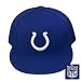 NFL INDIANAPOLIS COLTS FITTED FLAT BRIM HAT BLUE 7 3/4