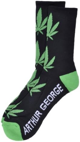 Arthur George Marley 420 Weed Half Crew Foot Sock 10-13