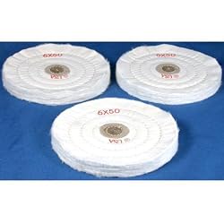 3 Jewelry Muslin Buffing Wheels Polishing Machine Tool 6"